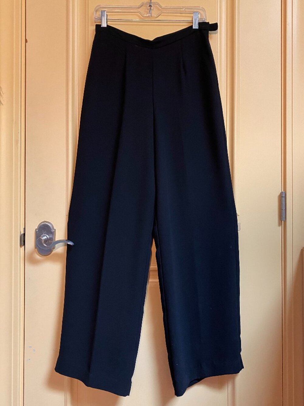 Tribeca Studio Wide-Leg Dress Pants Size 12 Black